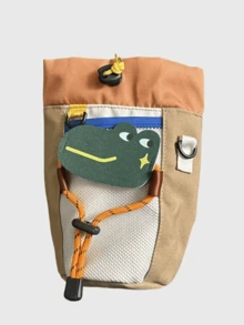 1 Stück süßer Krokodil & Pudel Fahrrad Lenkerkorb - Getränkehalter & Aufbewahrungstasche, geeignet für Radfahren, Camping und Outdoor-Abenteuer, kleine Größe hochwertige Fahrradtasche, Fahrrad Vorderrad Getränkehalter, kleine Fahrrad Aufbewahrungstasche