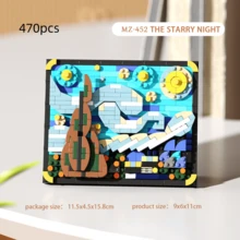 300+ bucăți faimoase puzzle cu blocuri de pictură, ornament pentru decor acasă, cadou de Crăciun, cadou de Anul Nou, cadou de Halloween, cadou de ziua de naștere, cadou de Ziua Recunoștinței