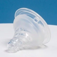 KUNT 1pc Baby Silicone Wide Neck Textured Nipple Suitable For 5cm Diameter Milk Bottles