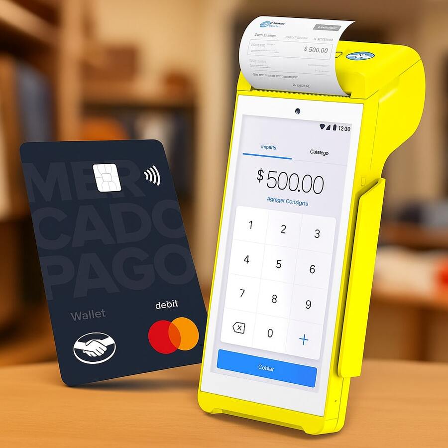 Terminal de cobro Smart 2 Para Tarjetas - Amarillo - Ver 1