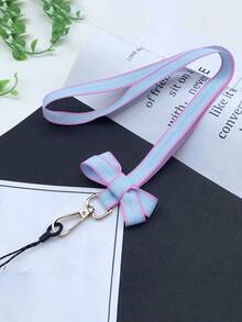 1 pieza Cordón para teléfono con lazo para mujeres, estilo collar halter compatible con tarjeta de identificación/llave/teléfono/insignia de trabajo, accesorio para portallaves