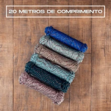 Corda P/ Varal 20m Resistente Teto 4mm Nylon Apto Casa