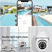 1pc HD HD 2.4G Smart Home Security Camera-Dual Antenna Signal Is Better .UBS Plug-In Battery Life Full-Color Night Vision, Rotation/Tilt/Zoom, Two-Way Audio, Pet Monitoring With Mobile Alarm-Wireless Indoor And Outdoor Security Camera