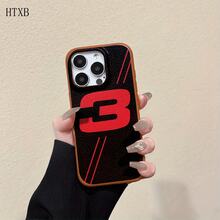 Este teléfono presenta un fondo negro con letras rojas y un diseño de textura de lichi, compatible con los modelos 16 Pro, 16, 15 Pro, 14, 14 Plus, 13, 13 Pro, 12 Pro y 12 Pro, es un teléfono de regalo de cumpleaños duradero y resistente a huellas dactilares - Caqui - Ver 9