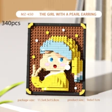 300+ bucăți faimoase puzzle cu blocuri de pictură, ornament pentru decor acasă, cadou de Crăciun, cadou de Anul Nou, cadou de Halloween, cadou de ziua de naștere, cadou de Ziua Recunoștinței