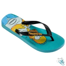 Havaianas Simpsons Casual Flip Flops For Men, Adult, Original - 藍/黑 - 查看 3