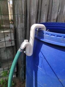 1 pieza Herramienta de soporte de borde de manguera de tubo de rebosadero impresa en 3D para exteriores, abrazadera de plástico ajustable duradera con ajuste para jardín, césped, acuarios, sistemas de riego, soporte de manguera de jardín, construcción resistente, conexión rápida