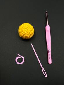 1 套 17 件粉色钩针，8 种尺寸 2.5-6 毫米高品质粉色钩针套装，DIY 针织和毛衣制作钩针工艺初学者套件，纱线存储，送给妈妈和奶奶的完美母亲节礼物 - 彩色 - 查看 2