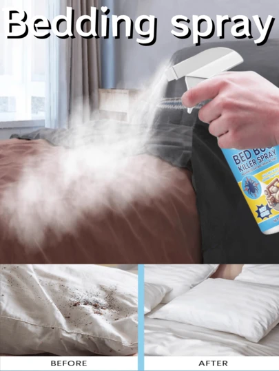 Natural Plant-Based Anti-Mite Spray, Bedroom Deodorizer & Dust Mite Remover, Suitable For Mattress, Sofa, Pillow, Clothing, Wardrobe, Curtain Cleaning, Great Gift For Friends