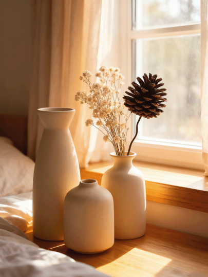 1pc/Set Of Vase ation Desktop Ornaments, Moderne Bohemian Farmho Home ation, Pampas Grass Dried Flower Vases, Creative Bookshelves, Tables, Bookshelves Small Dining Tafel Living Room Office Entrance Bedroom Glass view 2