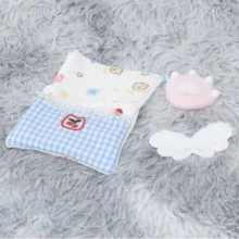 10cm Cotton Doll Bedding Set, Includes Duvet Cover, Pillow, And Eye Mask, Single Size - Multicolor - View 5