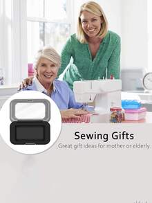 1pc/2pcs Multi-Functional Magnetic Sewing Needle Box - Stainless Steel Organizer, Strong Magnetic Attraction For Needles, Buttons & Craft Supplies - Portable Embroidery Accessory Storage Box, Magnetic Needle Holder With Clear Acrylic Cover - Powerful Sewing Pin Storage Box - & Visible Needle Holder For Sewing, Quilting & Crafts, Black Skylight Cover Magnetic Absorption Box, Magnetic Storage Box For Eyeshadow, Blush, Lipstick Samples - Black - View 4
