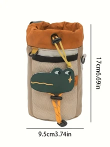 1 Stück süßer Krokodil & Pudel Fahrrad Lenkerkorb - Getränkehalter & Aufbewahrungstasche, geeignet für Radfahren, Camping und Outdoor-Abenteuer, kleine Größe hochwertige Fahrradtasche, Fahrrad Vorderrad Getränkehalter, kleine Fahrrad Aufbewahrungstasche