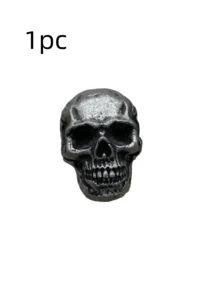 5/3/1pc Skull Pattern Decorative Buttons, Punk Metal Rivet Screws, Vintage Metal DIY Decor For Bag, Hat, Shoes, Jacket, Belt, Jeans, Screw Fastener Buttons, Sturdy And Non-Falling Off - Multicolor - View 12