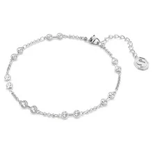 SWAROVSKI Remix Collection Strand圓形切割手鐲手鍊女生日禮物送母親送女友送愛人生日禮物開學禮物聖誕禮物結婚禮物 - 白色 - 查看 4