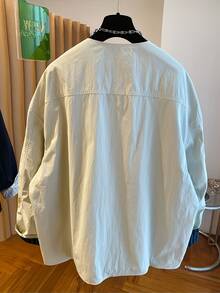 女士双面夹克，休闲风衣外套，宽松版型，百搭，2025 年春秋季新品 - 杏色 - 查看 2