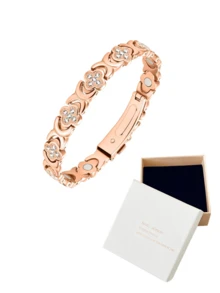 1pc Women's Pure Copper Four-Leaf Clover Copper Bracelet, Equipped With 3500 Gauss Powerful Magnetic Pure Copper Magnetic Bracelet - Four Leaf Clover - View 10