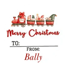 35pc Or 63pc Personalized Christmas Stickers, Supporting Text Customization, With A Size Of 4x4 Cm, Made Of PVC Material, Waterproof And Wear-Resistant, Suitable For Various Occasions.