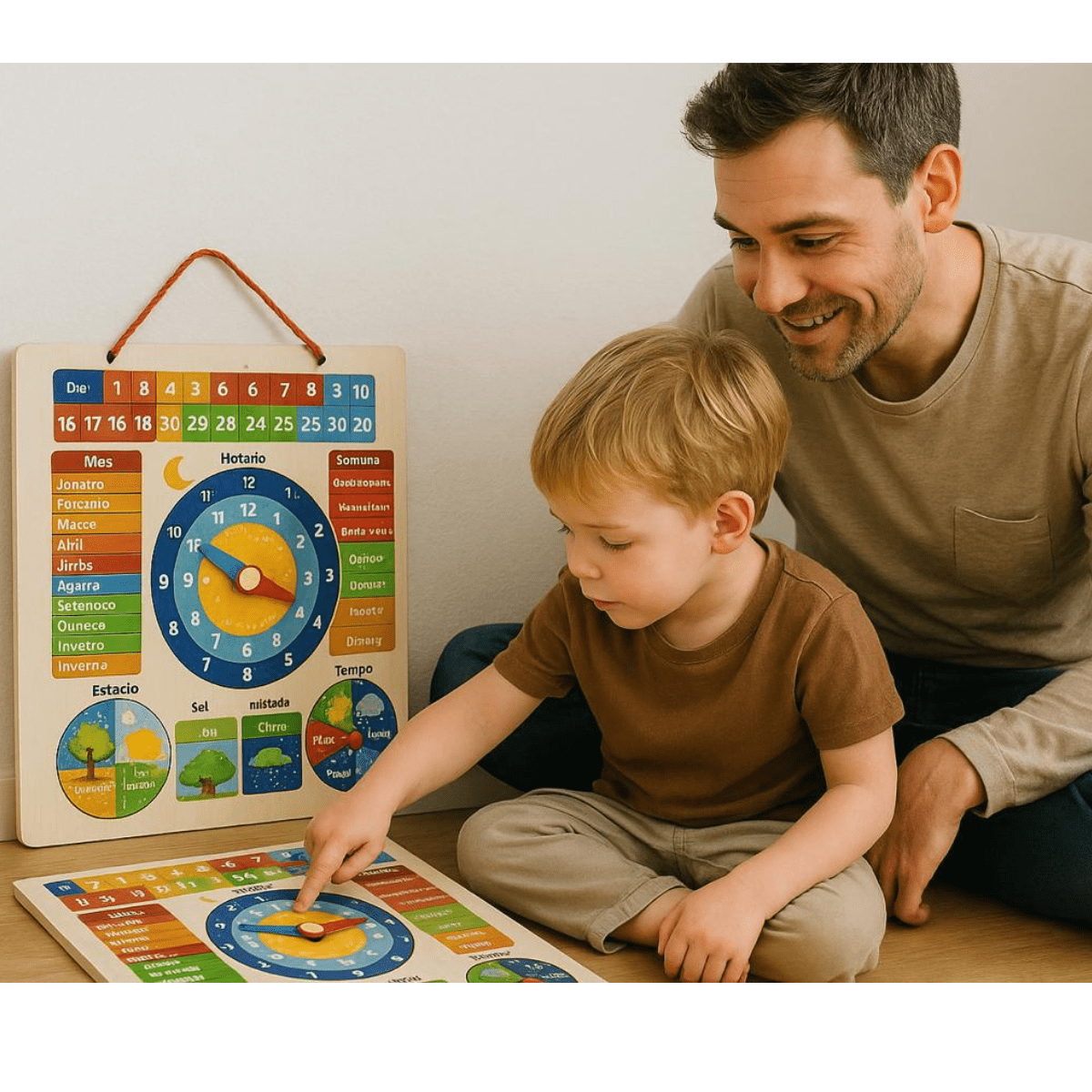 Educational Toy Didactic Calendar Routine Child - Çok renkli - Görünüm 4
