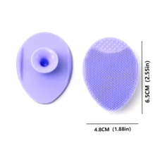 1pc Silicone Face Cleansing Brush & Exfoliating Cream, For Deep Cleansing, Soft Bristles, Blackhead & Acne Pore Care, Silicone Face & Hair Brush, Comfortable & Soft, Massages Scalp, Cleans Dirt, Baby-Grade Material, Skin Care, Beauty, Pore Brush, Face Scrubber, Face Wash, Face Cleanser - Multicolor - View 18