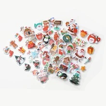 5/10/20 Stücke Weihnachts-Bubble-Sticker 3D Cartoon Weihnachtsmann & Rentier Sticker für Kinderdekoration