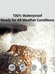 可充电智能防吠狗项圈，4 种模式组合，彩色屏幕，8 种可调节灵敏度等级（蜂鸣、振动和电击），适用于小型、中型和大型犬，防吠训练用品