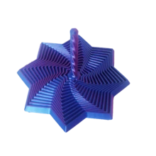3D Printed Expanded Sensory Fidget Star, Fractal Fidget Hexagon With Handles, Honeycomb Whirling Spiral Design, Stress Relief Whirling Spiral - Multicolor - View 11