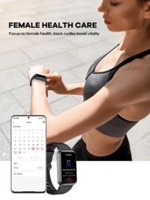 Remax 智能手表彩色 AMOLED 屏幕（1.47 英寸），IP68 防水，多个内置表盘，轻巧窄边框设计，佩戴舒适，支持多种语言，兼容 /Android/iOS，拨打/接听电话，具有通话功能、消息通知、心率、睡眠跟踪、计步器、运动模式，是送给男士、女士、朋友、生日的贴心礼物 - WATCH 29 多色 - 查看 9
