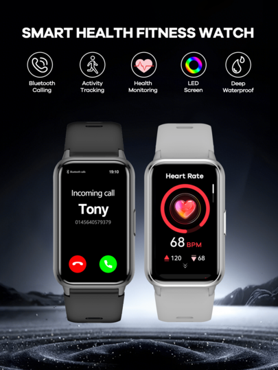 REMAX Remax Smart Watch Colorful AMOLED Screen(1.47inch), IP68 Waterproof, Multiple Built-In Watch Faces, Lightweight Narrow Bezel Design, Comfortable To Wear,Supports Multiple Languages,Compatible With Iphone/Android/Ios,Make/Receive Calls,With Call Functionality, Message Notification, Heart Rate, Sleep Tracking, Pedometer, Sport Modes, Considerate Gift For Men, Women, Friends, Birthdays