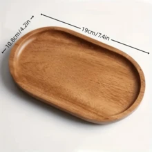 Multi-Functional Acacia Wood Tray - Perfect For Snacks, Fruits, Desserts, Etc. - Ideal For Family Gatherings, Restaurant And Kitchen Decoration, Dessert Tray, Decorative Tray, Cake, Nut Tray, Candy Tray, Christmas, Christmas Eve, Easter, Party Picnics, Serving Plates And Other Holiday Gifts, Practical Kitchen Tool - Yellowish Brown - View 13