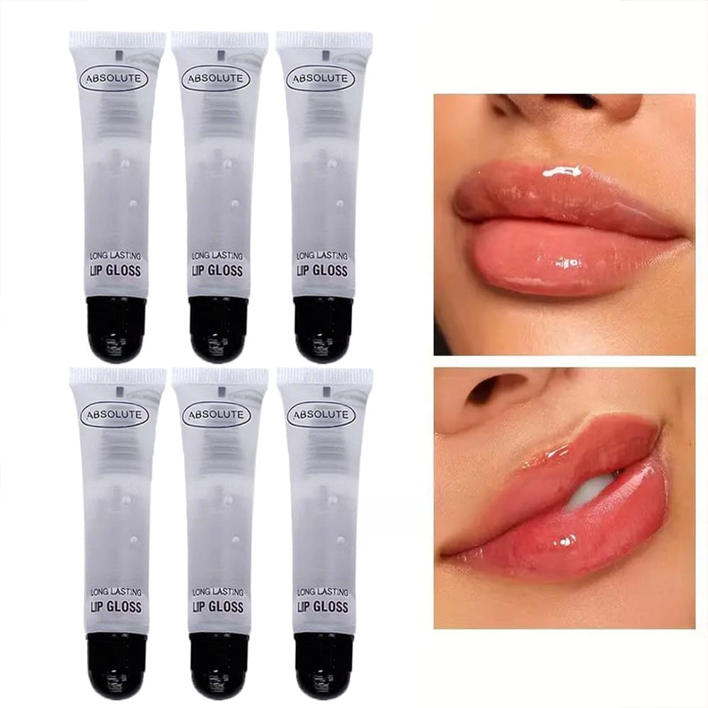6pcs Clear Lip Gloss Set, Long Lasting Non-Sticky Formula, High Shine Hydrating Lip Oil For Dry Lips - mặc định - Xem 1