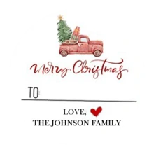 35pc Or 63pc Personalized Christmas Stickers, Supporting Text Customization, With A Size Of 4x4 Cm, Made Of PVC Material, Waterproof And Wear-Resistant, Suitable For Various Occasions.