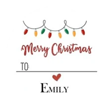 35pc Or 63pc Personalized Christmas Stickers, Supporting Text Customization, With A Size Of 4x4 Cm, Made Of PVC Material, Waterproof And Wear-Resistant, Suitable For Various Occasions.