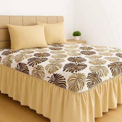 Kit Colcha Casal 03 Peças Para Quarto Estampada com Fronha E Variedade de  Cores