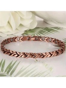 1 套磁性红古铜色手链制作工具，金鱼形，带可拆卸磁性底座，适合作为节日或特殊场合送给家人或朋友的礼物，圣诞节惊喜 - 磁銅女款 - 查看 11