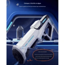 Electric Automatic Water Gun With 5 Meter Pressure Launcher - Rojo - Ver 3