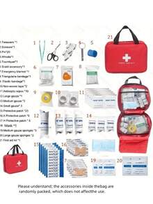 大号急救箱/大型急救箱/小型急救箱，车载，药房，学生医疗包，便携旅行应急包，家用，户外必备，适合圣诞新年礼物