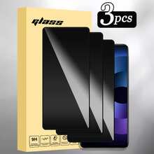 4 pezzi Pellicola protettiva in vetro temperato anti-spia per telefoni OPPO/Vivo, copertura completa, facile installazione, anti-sbirciamento, senza bolle, resistente a graffi e rotture, adatto per regali di compleanno/famiglia/amici/fidanzato/fidanzata