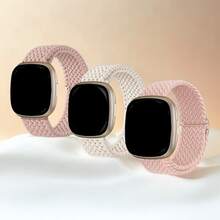 3 paquetes de correa elástica trenzada y ventilada compatible con Apple Watch Series 11 de 42 mm y 46 mm para hombres y mujeres, estilos deportivos y de ocio compatibles con Ultra de 49 mm, 45 mm, 44 mm, 46 mm, 42 mm, 41 mm, 40 mm y 38 mm, Ultra 2/Ultra, correa de nailon elástico tejido suave y casual, compatible con cierre de bucle único ajustable Series 11/10/9/8/7/6/5/4/3/2/1/SE