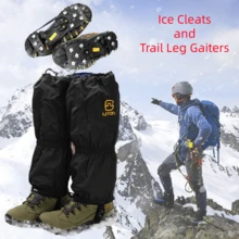 Trail Leg Gaiters – Winter Waterproof And Desert Sandproof Adjustable Snow Boot Gaiters For Hiking, Walking, Hunting, Mountain Climbing And Snowshoeing New Year Gift & Valentine's Gift Camping Stuff