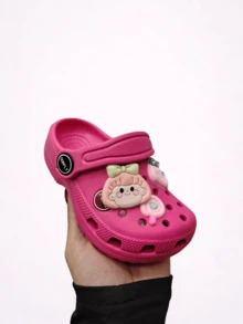 Children's Flip Flops, Corfly Style, Lightweight, 100% EVA, Brooches - 藕粉色 - 查看 3