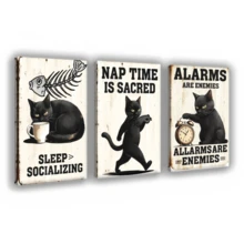 ​​Custom 3-Panel Wall Art Set - Modern Botanical & Mountain Landscape Canvas Print Trio For Office Decor, Living Room Gallery Wall, Housewarming Gift