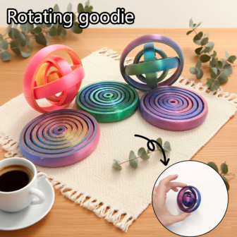 1pc Creative Spinning Finger Spinner, Finger Toy, Office Stress Relief Spinner, 3D Printed Texture, Desk Decor, Long Spin Time, Stable, Suitable For Study, Office, Home, Holiday Gift