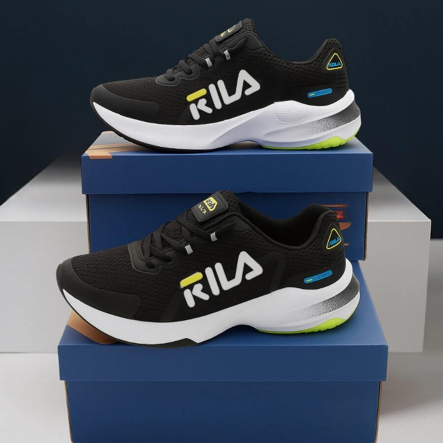 Beautiful/Comfortable/Lightweight Men's And Women's Sneakers For Training And Walking - 黑色/檸檬色 - 查看 1