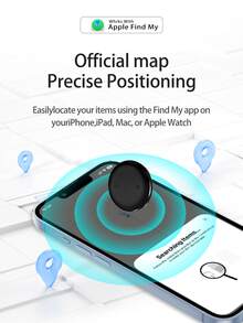 AirTag Alternative Global Locator, GPS Tracker, Pet Anti-Lost Device, Car Locator, Remote Precise Tracking, One-Touch Calling, Long-Lasting Battery, IP67 Waterproof, GPS Tracker Compatible With "Find My Global" Platform, Suitable For Elderly, Kids, Pets, Cars, Keys, Bags, Anti-Lost Reminder & Tracking (IOS Only)