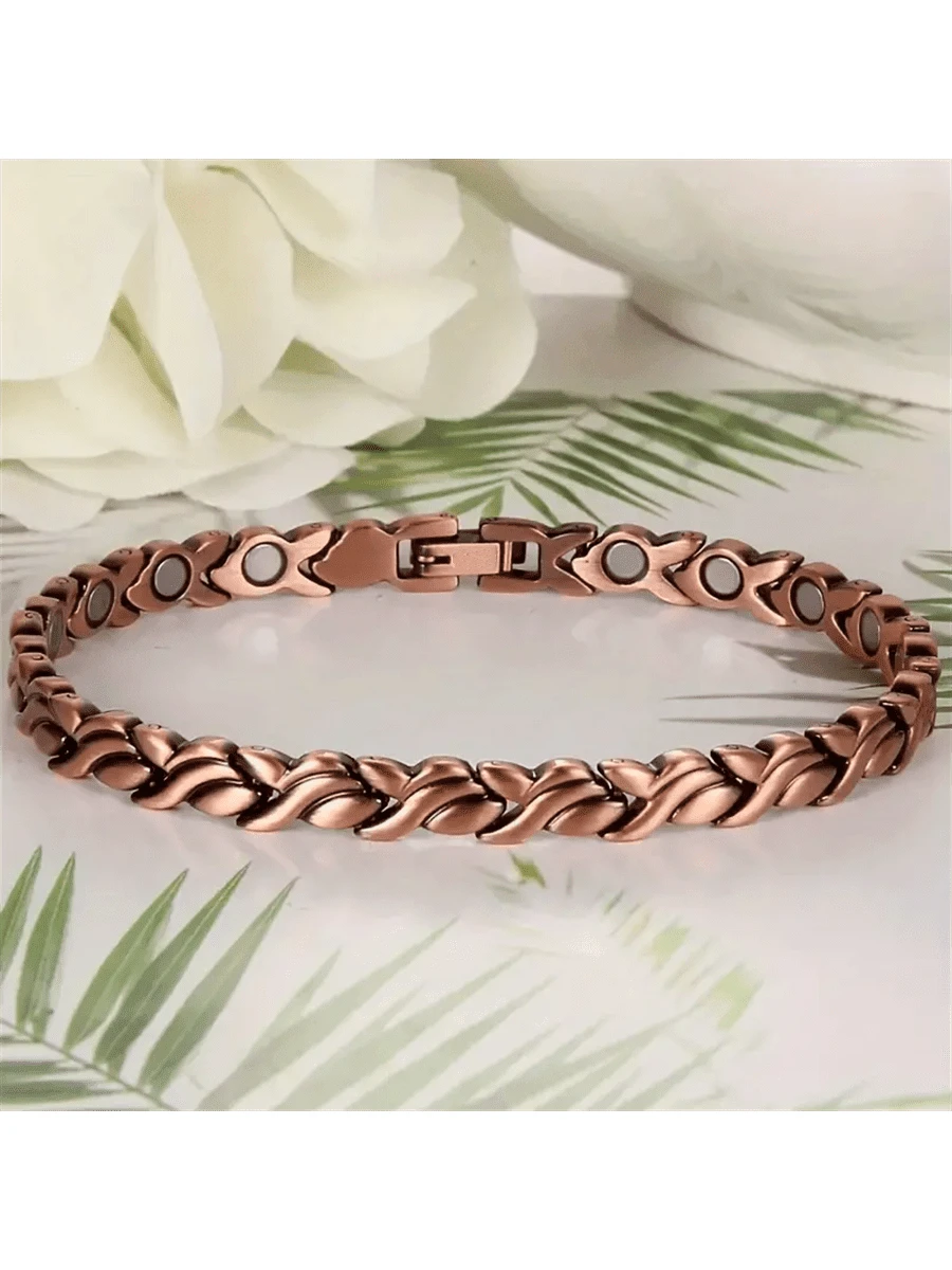 1 套磁性红古铜色手链制作工具，金鱼形，带可拆卸磁性底座，适合作为节日或特殊场合送给家人或朋友的礼物，圣诞节惊喜 - 磁銅女款 - 查看 1