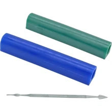 1 pezzo Tubo di cera da intaglio per la realizzazione di anelli, forniture per la fusione a cera persa, cera da modellazione dura per la realizzazione di stampi per la fusione di anelli in gioielleria, con strumento per intagliare la cera, anello in cera intagliato pratico, tubo, anello, striscia di cera, anello verde, stampo per la realizzazione di gioielli, cera intagliata speciale per la realizzazione di modelli, tubo di cera circolare, anello, anello di cera, tubo di cera intagliata solida, utilizzato per stampi di fusione di anelli