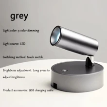 Wireless Indoor Spotlights, Triple Color Light Source, Dimmable Brightness, Magnetic Attachment For Drill-Free Portable Installation, Suitable For Children's Room Desk Lighting, Children's Wall Photo Frame Lighting, Photo Wall Lighting, Display Cabinet Lighting