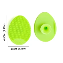 1pc Silicone Face Cleansing Brush & Exfoliating Cream, For Deep Cleansing, Soft Bristles, Blackhead & Acne Pore Care, Silicone Face & Hair Brush, Comfortable & Soft, Massages Scalp, Cleans Dirt, Baby-Grade Material, Skin Care, Beauty, Pore Brush, Face Scrubber, Face Wash, Face Cleanser - Multicolor - View 19