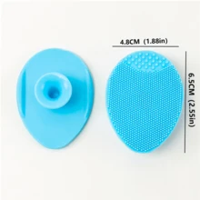 1pc Silicone Face Cleansing Brush & Exfoliating Cream, For Deep Cleansing, Soft Bristles, Blackhead & Acne Pore Care, Silicone Face & Hair Brush, Comfortable & Soft, Massages Scalp, Cleans Dirt, Baby-Grade Material, Skin Care, Beauty, Pore Brush, Face Scrubber, Face Wash, Face Cleanser - Multicolor - View 17